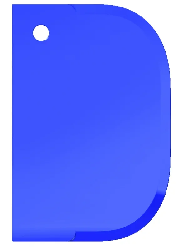 Haug Bürsten-Schaber klein, pp, flexibel, blau