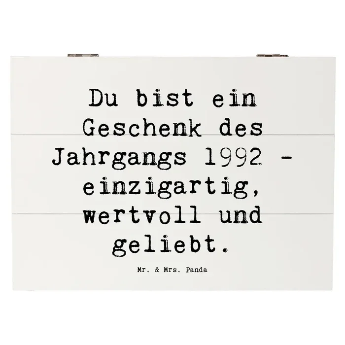 Holzkiste Spruch 1992 Geburtstag Geschenk