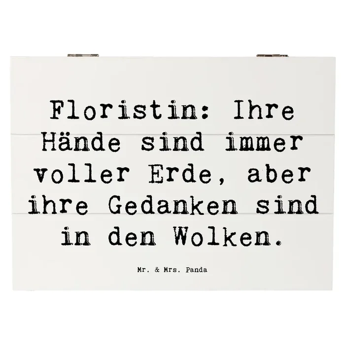 Holzkiste Spruch Floristin Tagträumerin