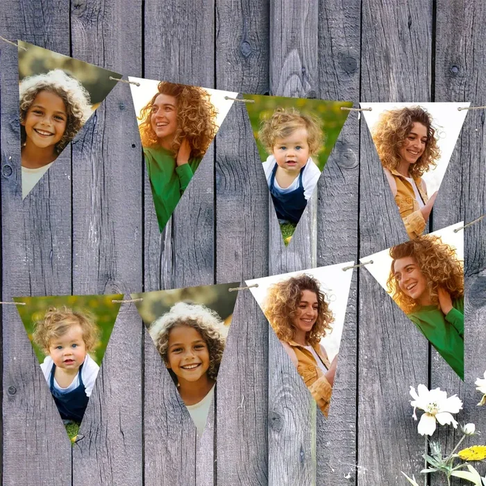 Individuelle Fotogirlande mit Ihren Wunschfotos