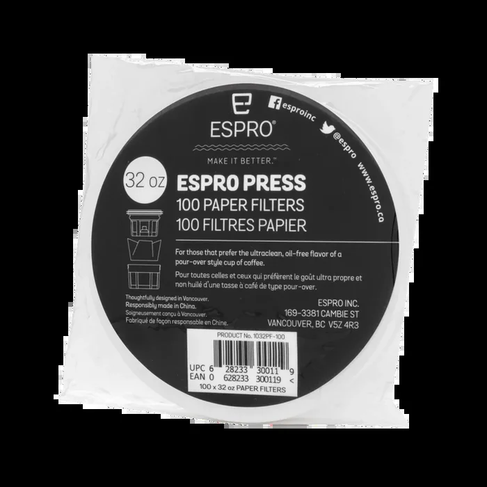 Kaffeefilter Papier für French Press 946ml