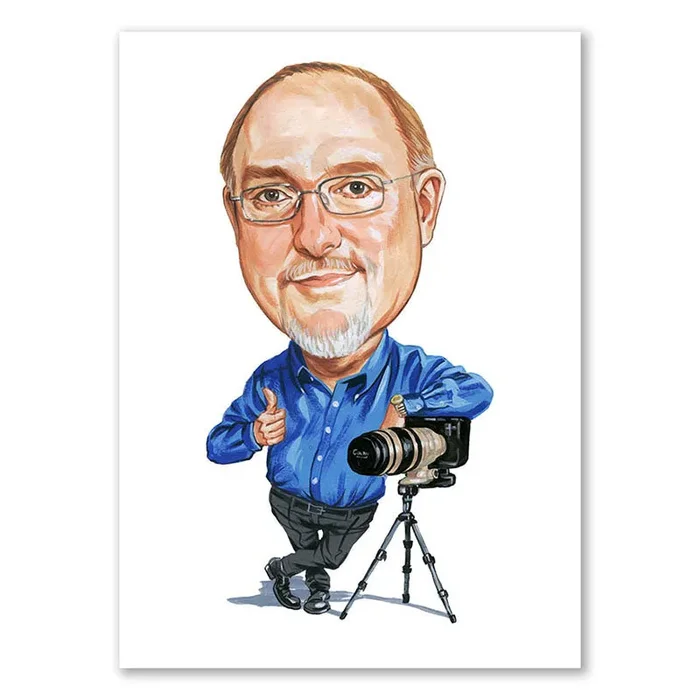 Karikatur vom Foto – Fotograf aus Leidenschaft (cdi286)