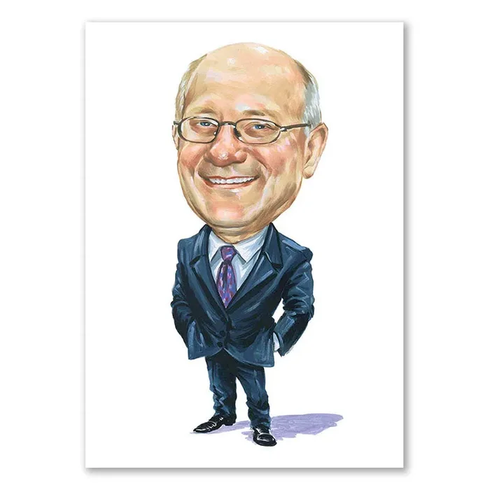 Karikatur vom Foto – Schick gekleidet (cdi161)