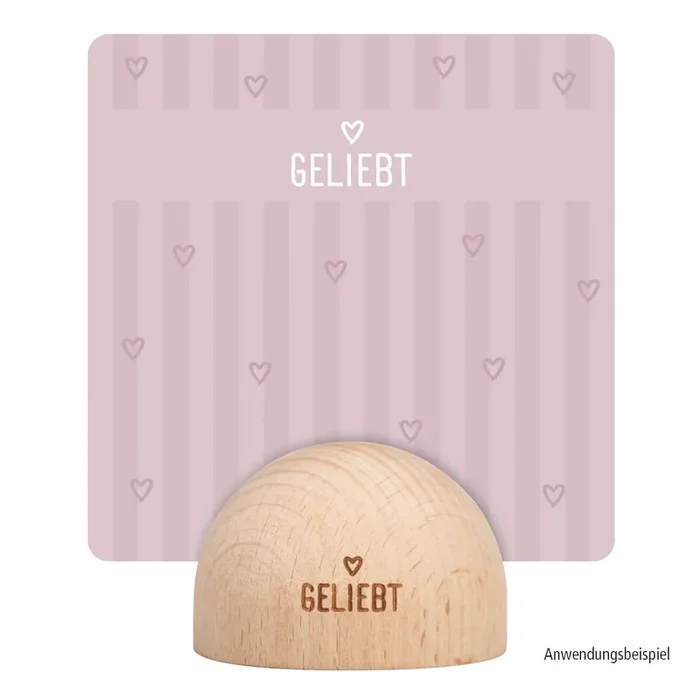 Kartenhalter „Geliebt “ 6cm