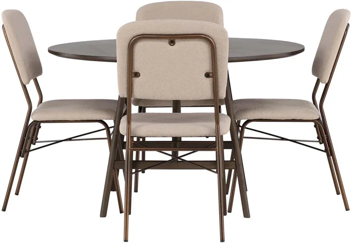 Kaseindon Esszimmerset + Seda ⌀100cm/4St.