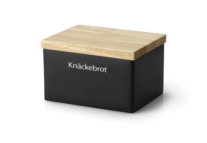 Keramik Vorratsdose, schwarz, 17.5×13.5×11 cm