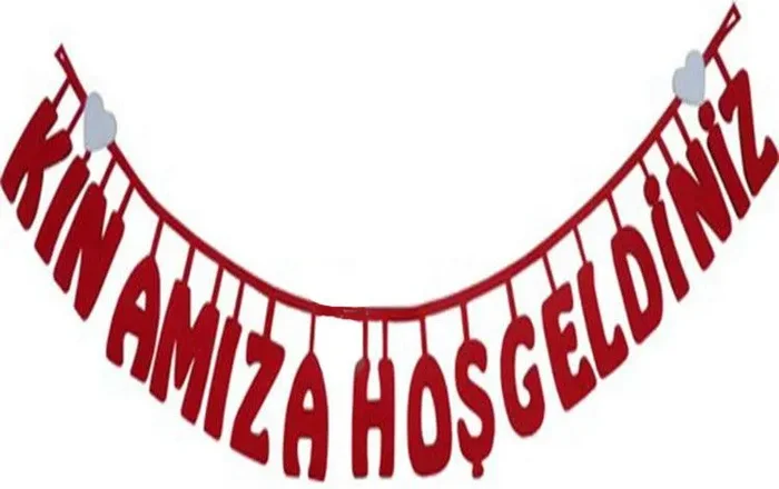 Kinamiza Hosgeldiniz Filz Türdeko