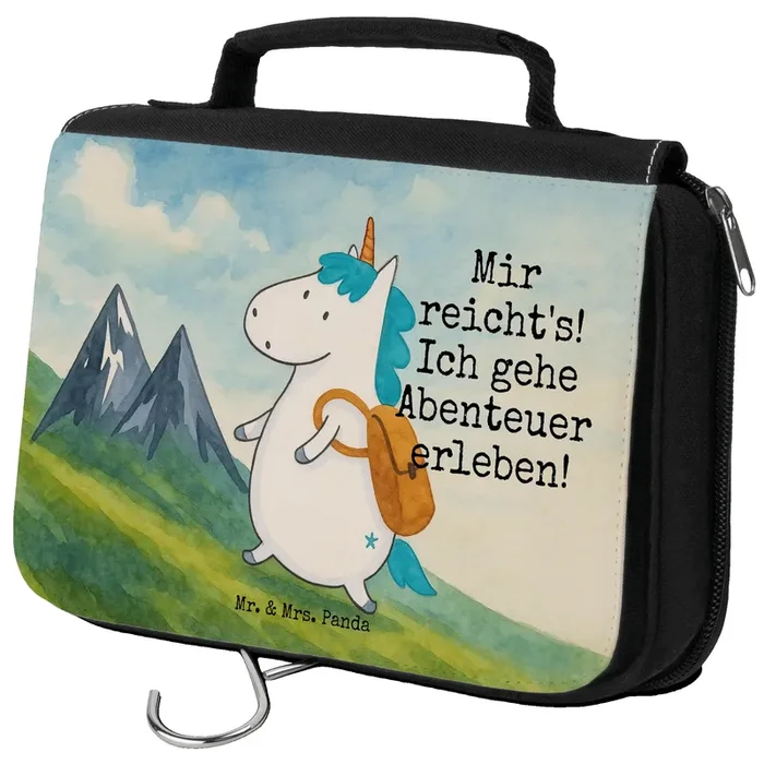 Kulturbeutel Einhorn Bergsteiger Design