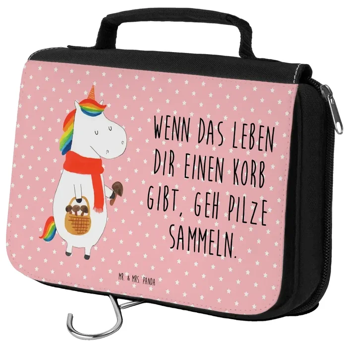 Kulturbeutel Einhorn Pilz