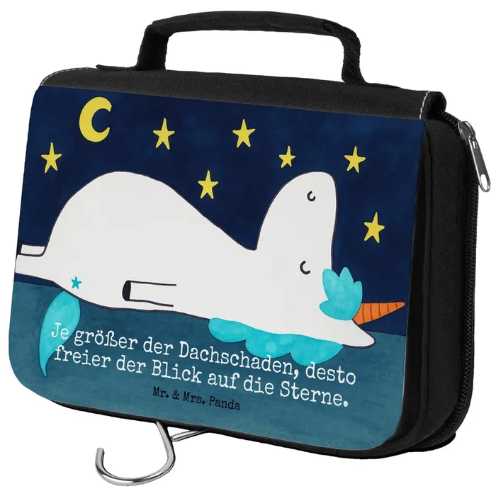 Kulturbeutel Einhorn Sternenhimmel Design
