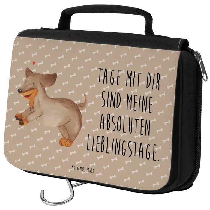 Kulturbeutel Hund Dackel