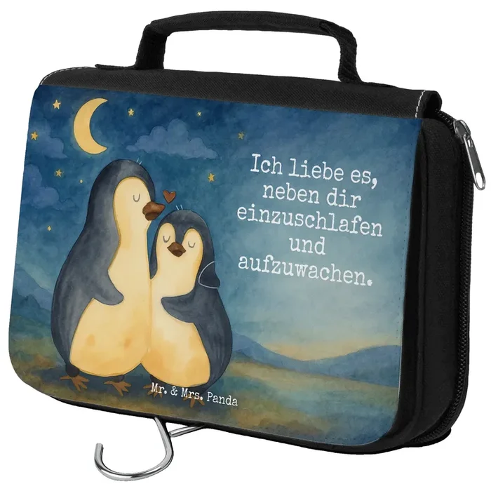 Kulturbeutel Pinguine Einschlafen Design