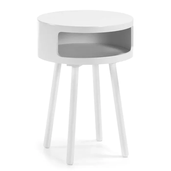 Kurb B Beistelltisch Ø 40 cm weiss