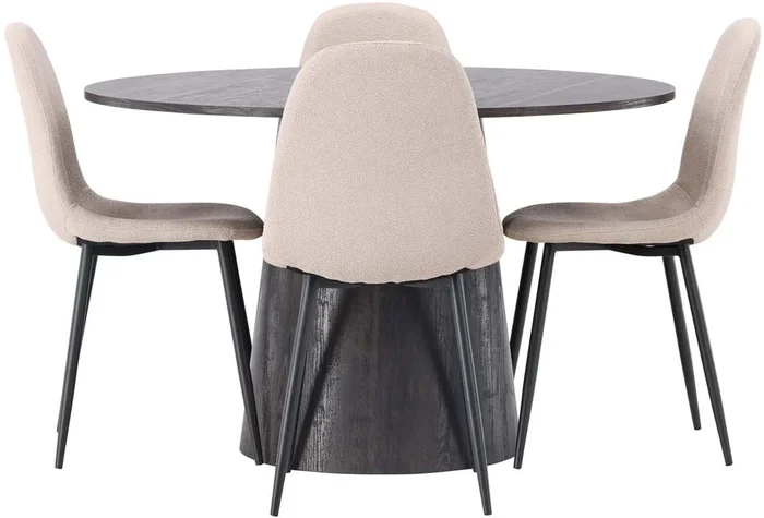 Lanzo Esszimmerset + Polar ⌀120cm/4St.
