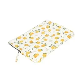 Laptop-Hülle, Bio-Baumwolle, Zitronen, 13-Zoll