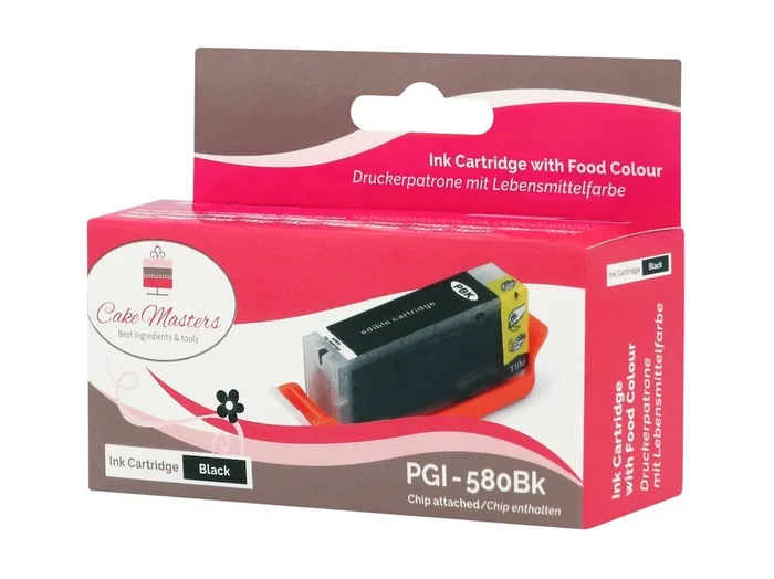 Lebensmitteltinte Patrone schwarz breit PGI-580BK