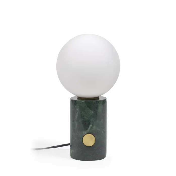 Lonela Tischlampe aus Marmor mit grünem Finish