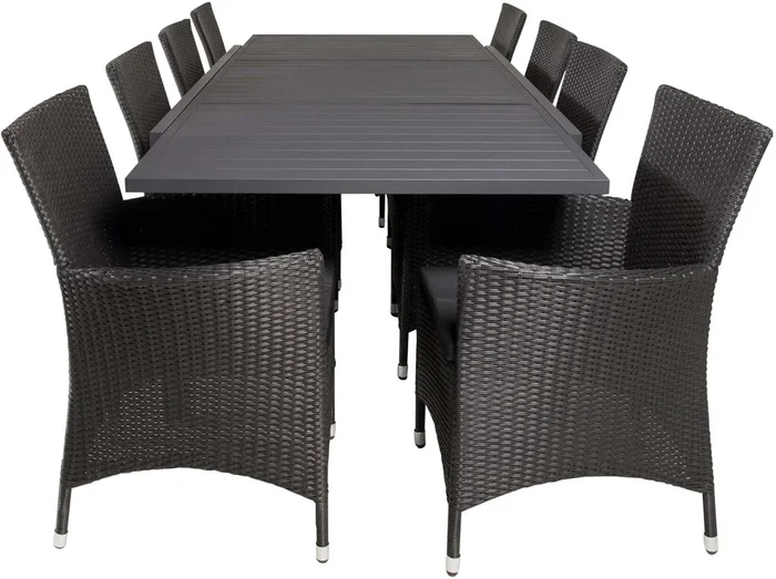 Marbella Outdoor-Tischset ausziehbar + Knick 240cm/8St.