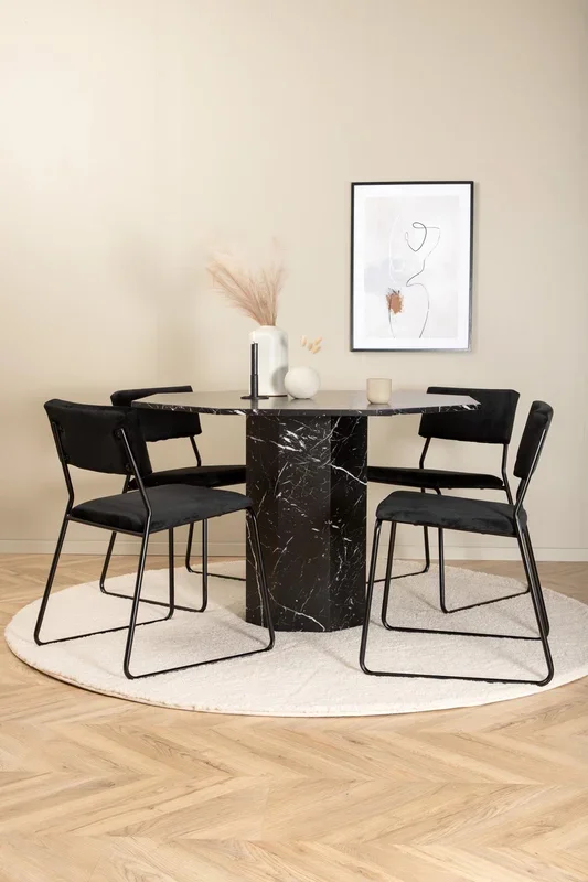 Marbs Esszimmerset + Kenth ⌀110cm/4St.