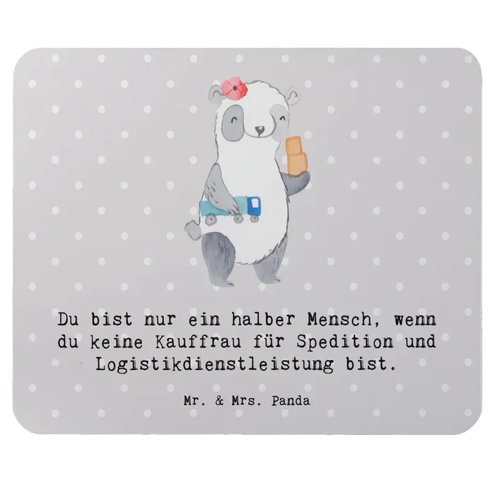 Mauspad Kauffrau für Spedition und Logistikdienstleistung mit Herz