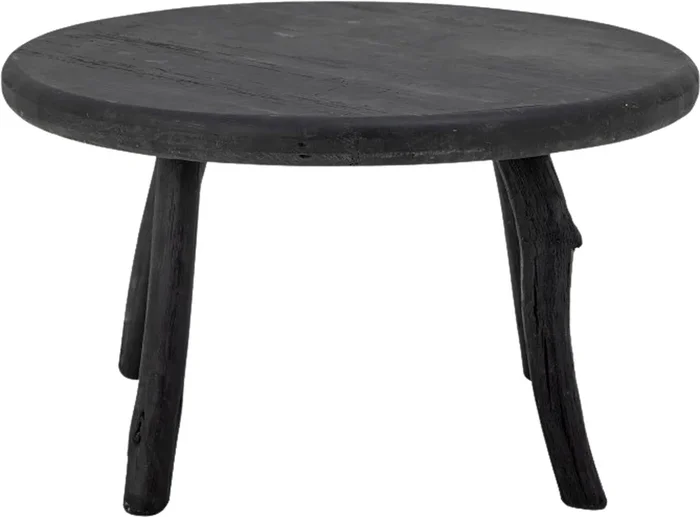 Milos Couchtisch, Schwarz, Recyceltes Holz