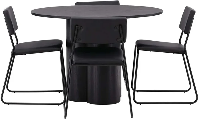 Olivia Esszimmer Set + Kenth ⌀110cm/4St.