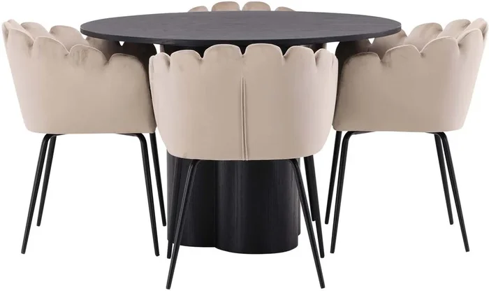 Olivia Esszimmer Set + Limhamn ⌀110cm/4St.