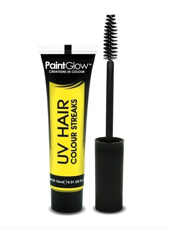 PaintGlow – Neon UV Hair Streaks – Strähnen Color Haarfarbe – Gelb
