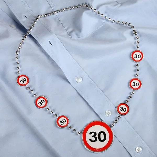 Partykette Verkehrszeichen 30