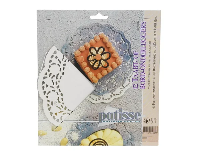 PÂTISSE Tortenspitzen Papier 12 Stück ø 20 cm