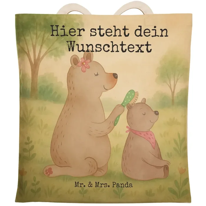 Personalisierte Einkaufstasche Bär Kind Design