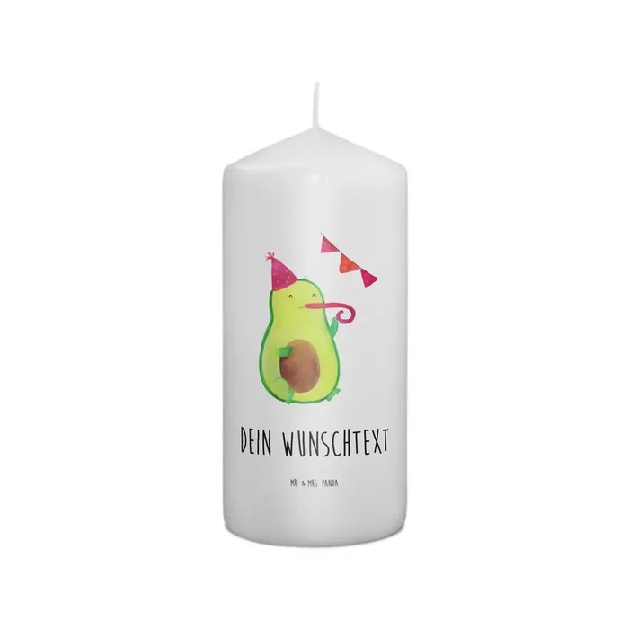 Personalisierte Kerze Avocado Party