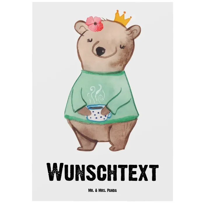Personalisierte Postkarte Chefin mit Herz