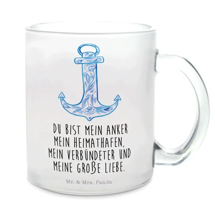 Personalisierte Teetasse Pinguine Kuss