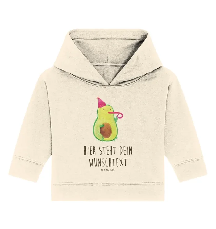 Personalisierter Baby Hoodie Avocado Feier