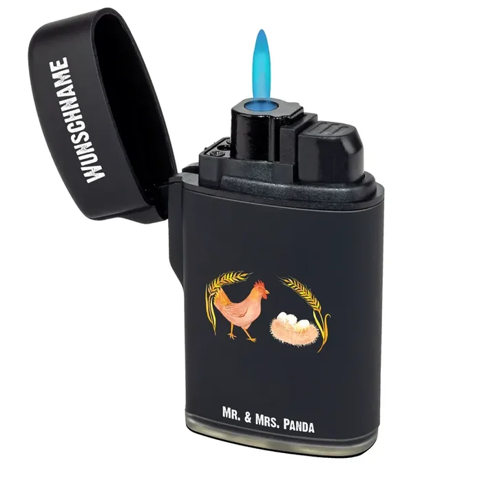 Personalisiertes Feuerzeug Huhn stolz