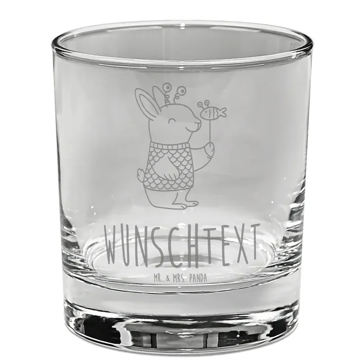 Personalisiertes Gin Glas Fische Astrologie