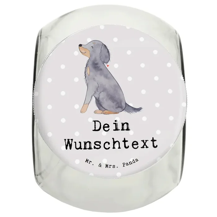 Personalisiertes Leckerli Glas Gordon Setter Moment