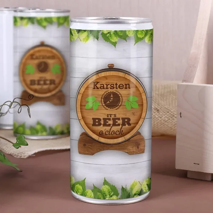 persönliche 1 L Bierdose mit Wunschname – it’s beer o’clock