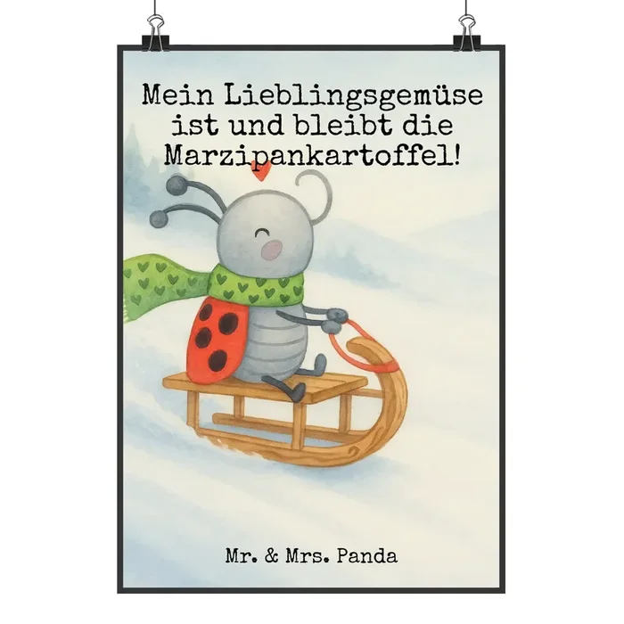Poster Smörle Rodeln Design