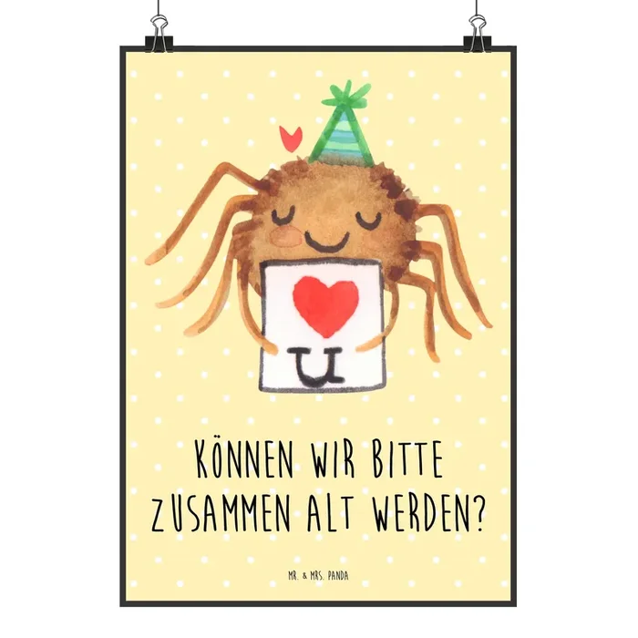 Poster Spinne Agathe Brief