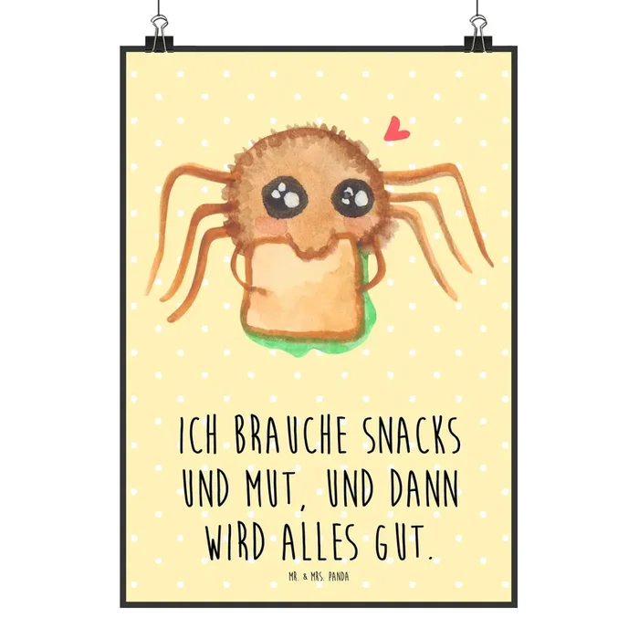 Poster Spinne Agathe Sandwich