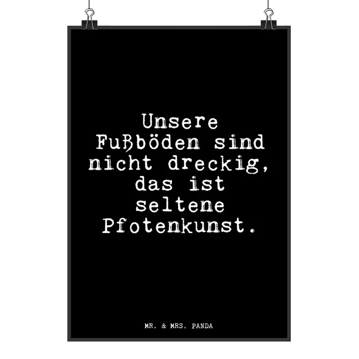 Poster Unsere Fußböden sind nicht…