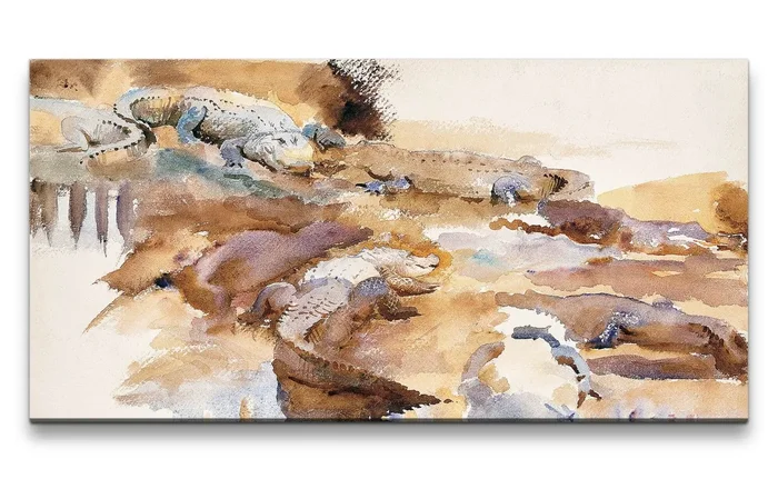 Remaster John Singer Altmeister Weltberühmt zeitlose Kunst Alligators