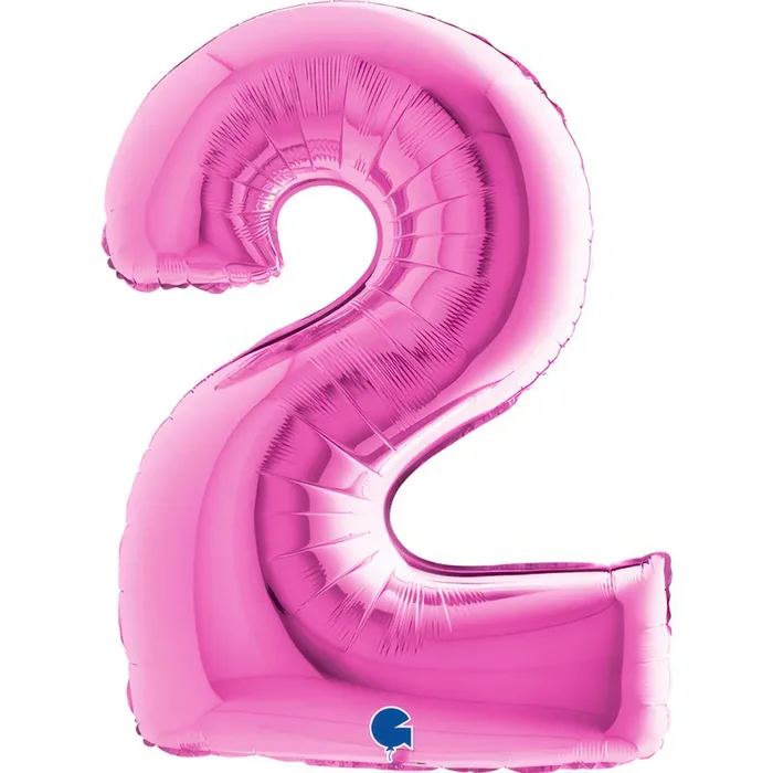 Riesenzahl Folienballon 40 „/102cm | Pink #2