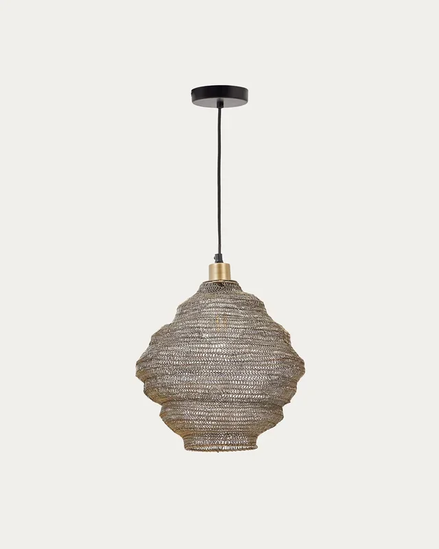 Sarraco Deckenlampe aus Metall goldfarben Ø 30 cm
