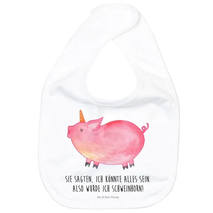 Schlabberlatz Einhorn Schwein