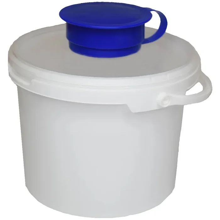 Spendereimer für Wipes 3,4 l, weiß-blau