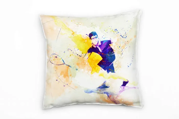 Squash I Deko Kissen Bezug 40x40cm für Couch Sofa Lounge Zierkissen