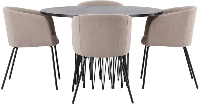 Stone Esszimmerset + Berit ⌀120cm/4St.